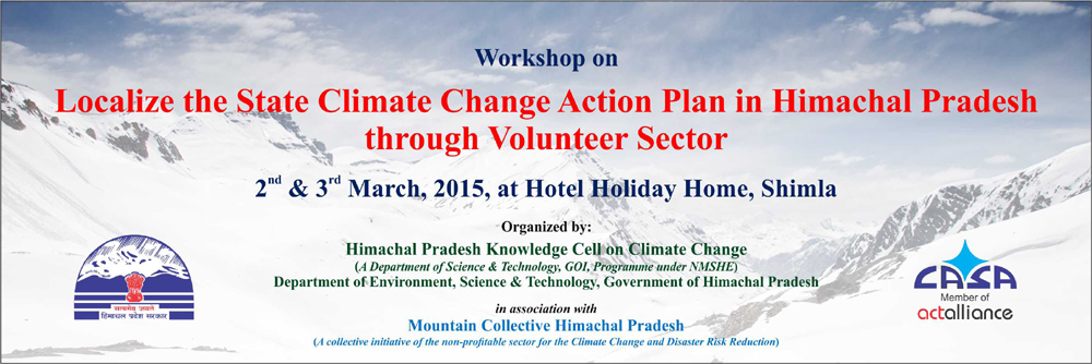 Workshop on localize the state climate change action plan in hp through volunteer sector 1 photo