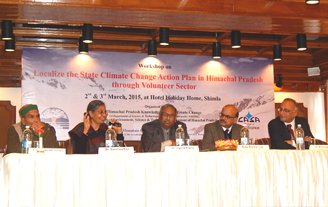 Workshop on localize the state climate change action plan in hp through volunteer sector 2 photo
